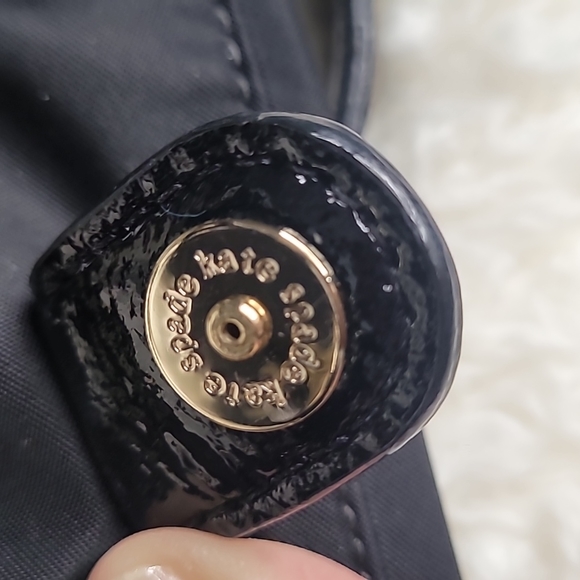 Kate Spade | Canvas Shoulder Bag w/Chain Detail & Dust Bag - Picture 12 of 16